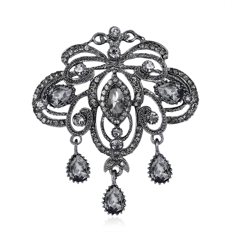 

Rhinestone Brooch Autumn Winter Design Fashion Party Brooches High Quality Accessories