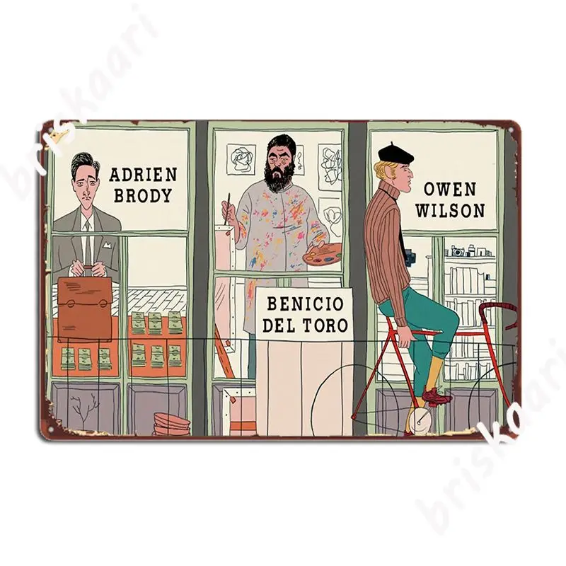 

French Dispatch Metal Sign Plates Kitchen Cinema Kitchen Create Tin Sign Poster