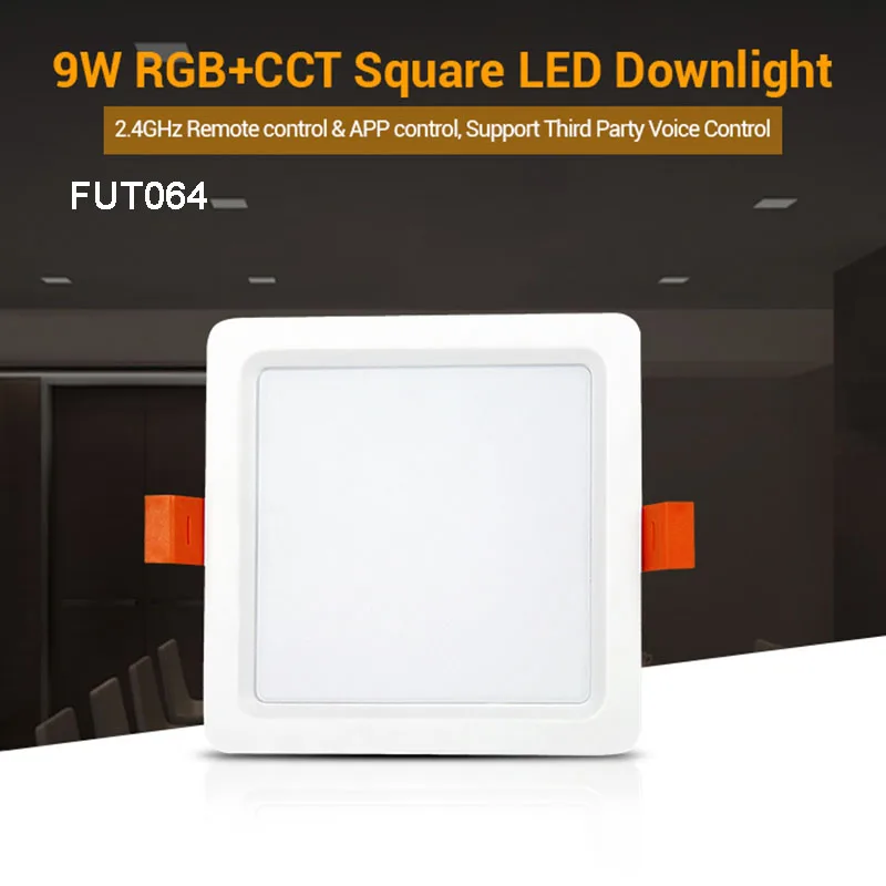 Miboxer 9 Вт квадратный RGB + CCT светодиодный потолочный светильник FUT064 прожектор 2 4G