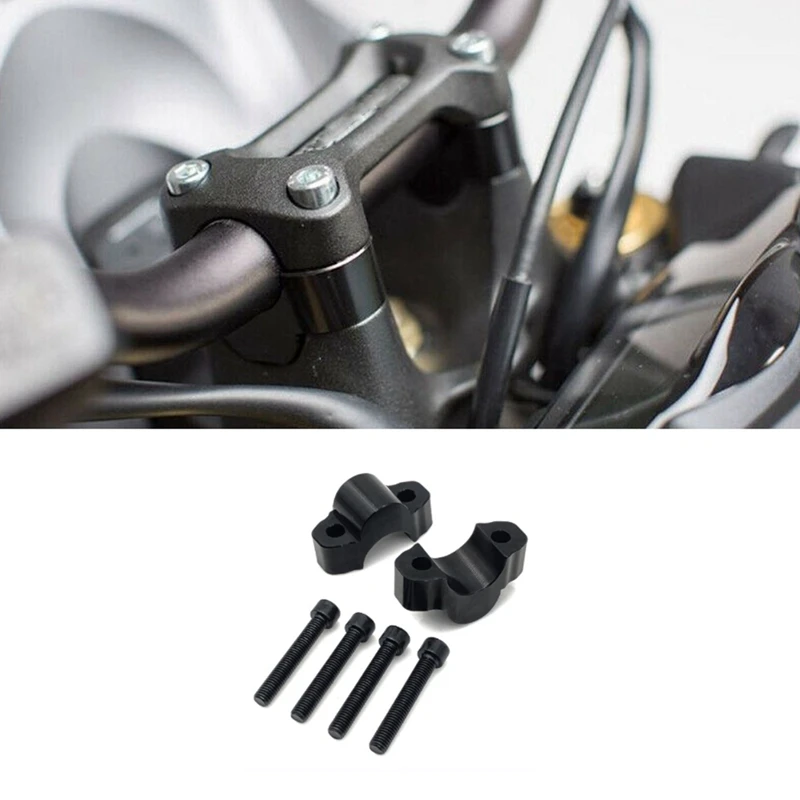 

Motorcycle Handlebar Risers Clamp Mounting Mount Riser Black Handlebar Risers For Yamaha Tenere 700 Tenere700 Accessories