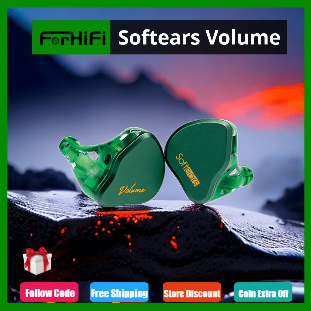 

Softears Volume In-Ear Monitor Hybrid Technology Earphones 1 Dynamic 2 Balanced Armature Hifi Detachable Cable Earbuds