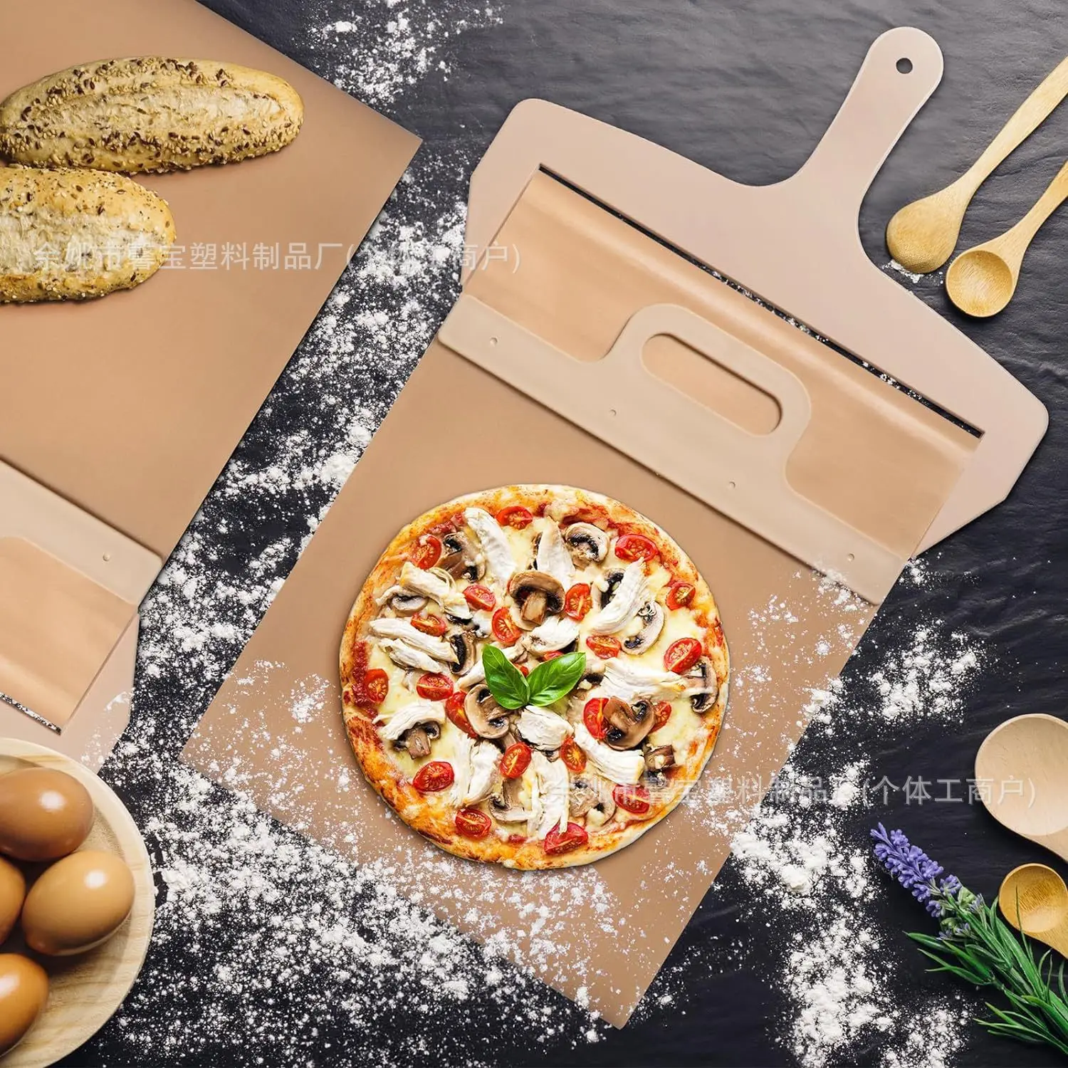 Свободные руки дома, доска для хранения пиццы, посуда для выпечки, раздвижная лопатка для пиццы.