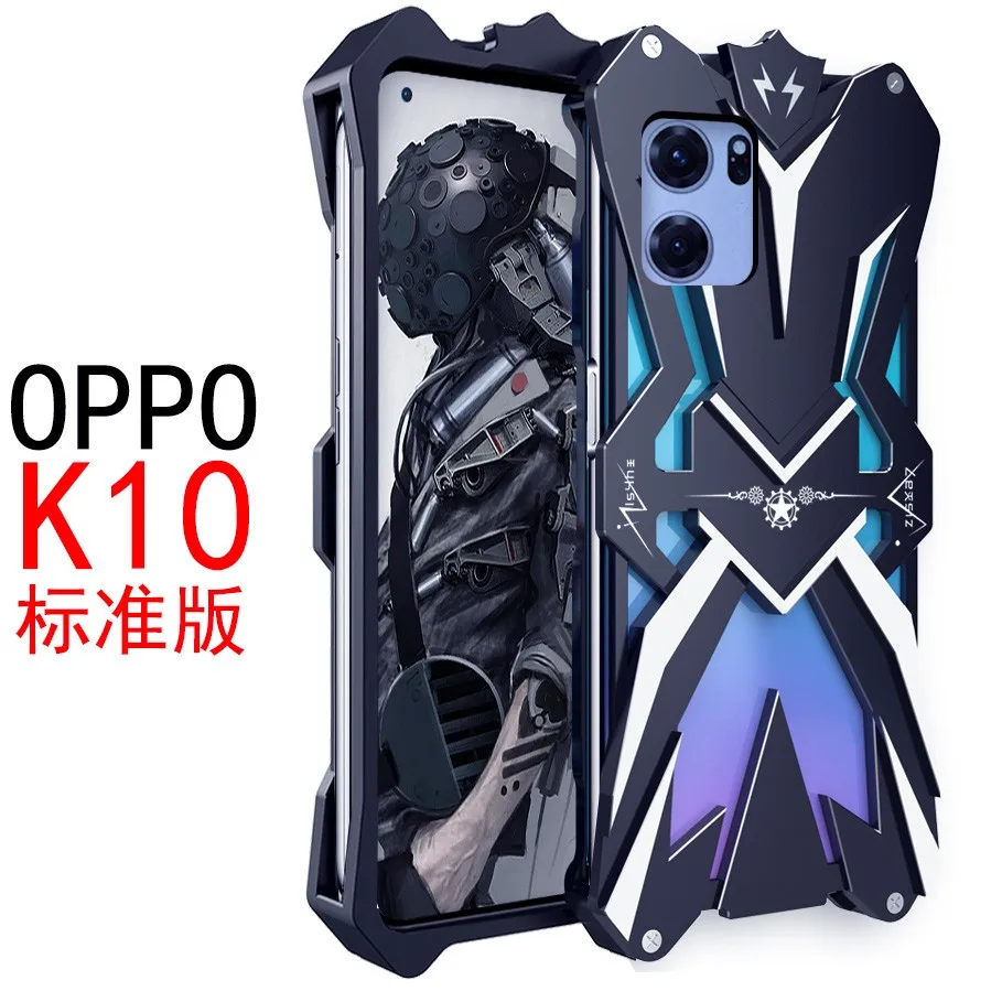 Роскошный усиленный металлический алюминиевый чехол Zimon для телефона Oppo K11x K10