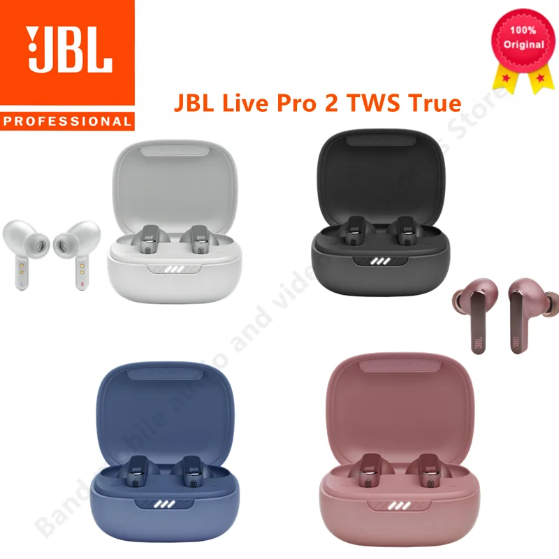 

Original JBL Live Pro 2 TWS True Wireless Bluetooth 5.2 Headphones Noise Cancelling Earbuds can be connected to the official APP