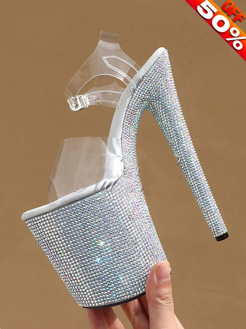 

Женские босоножки для танцев на высоком каблуке, водонепроницаемая обувь на платформе 20 см