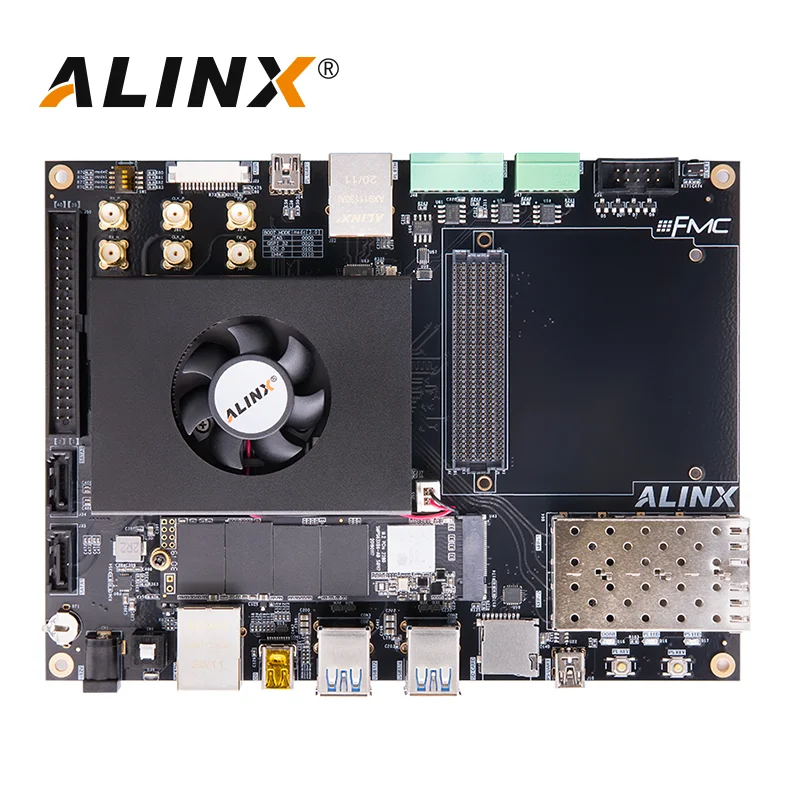 ALINX AXU9EG: Xilinx Zynq UltraScale+ MPSoC ZU9EG Плата FPGA FMC HPC