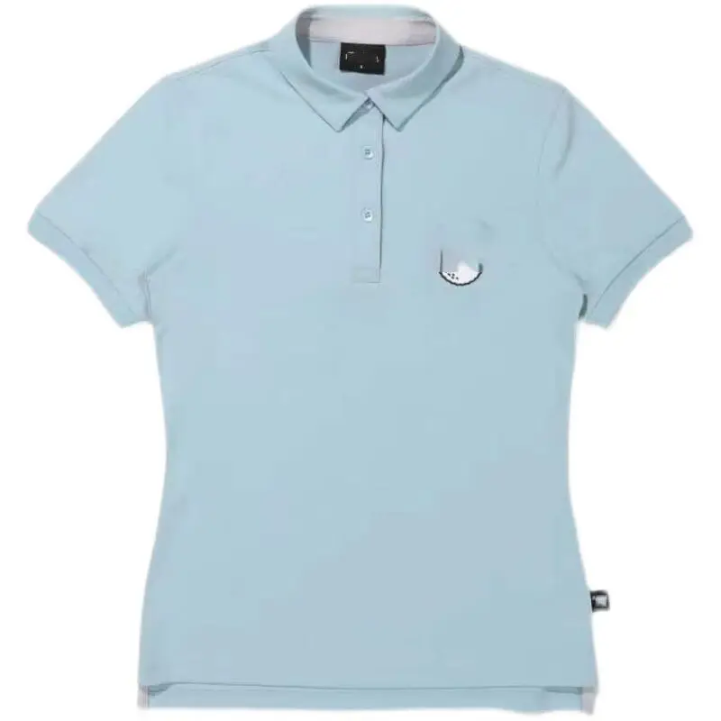 

Women Golf clothing short-sleeved T-shirt women's tall slim lapel POLO shirt