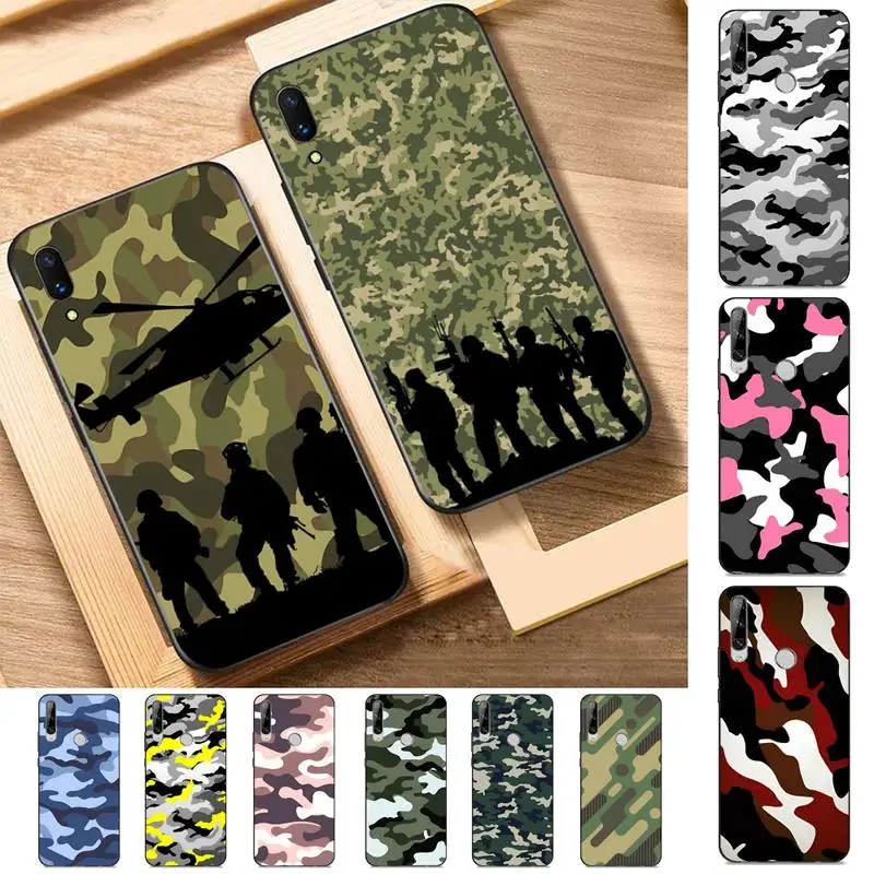 

Camouflage Military Phone Case for Huawei Y 6 9 7 5 8s prime 2019 2018 enjoy 7 plus