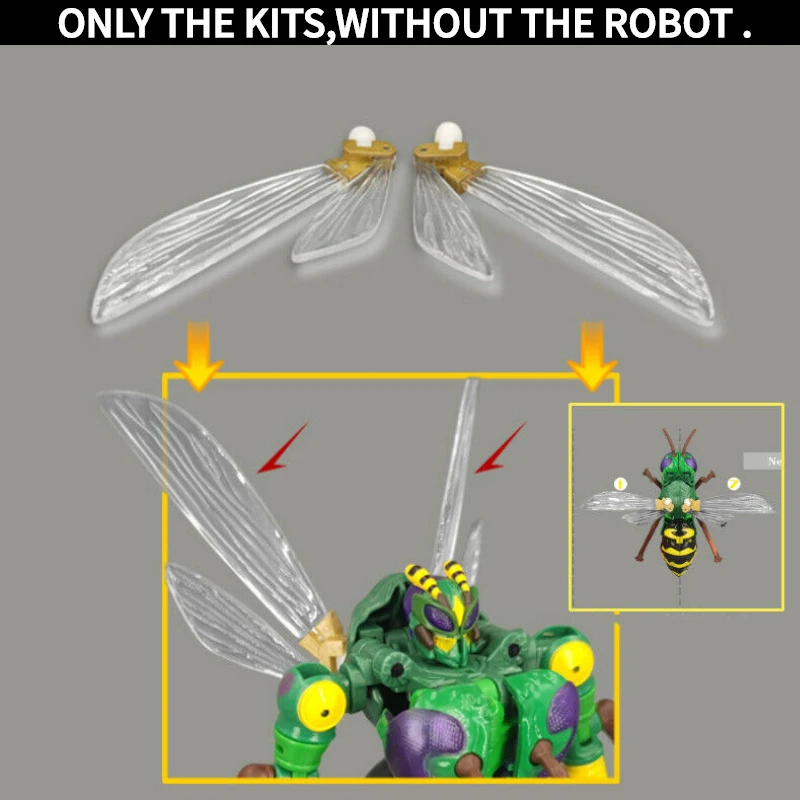 Новые сменные прозрачные крылья для Kingdom Waspinator -GO Better Studio |