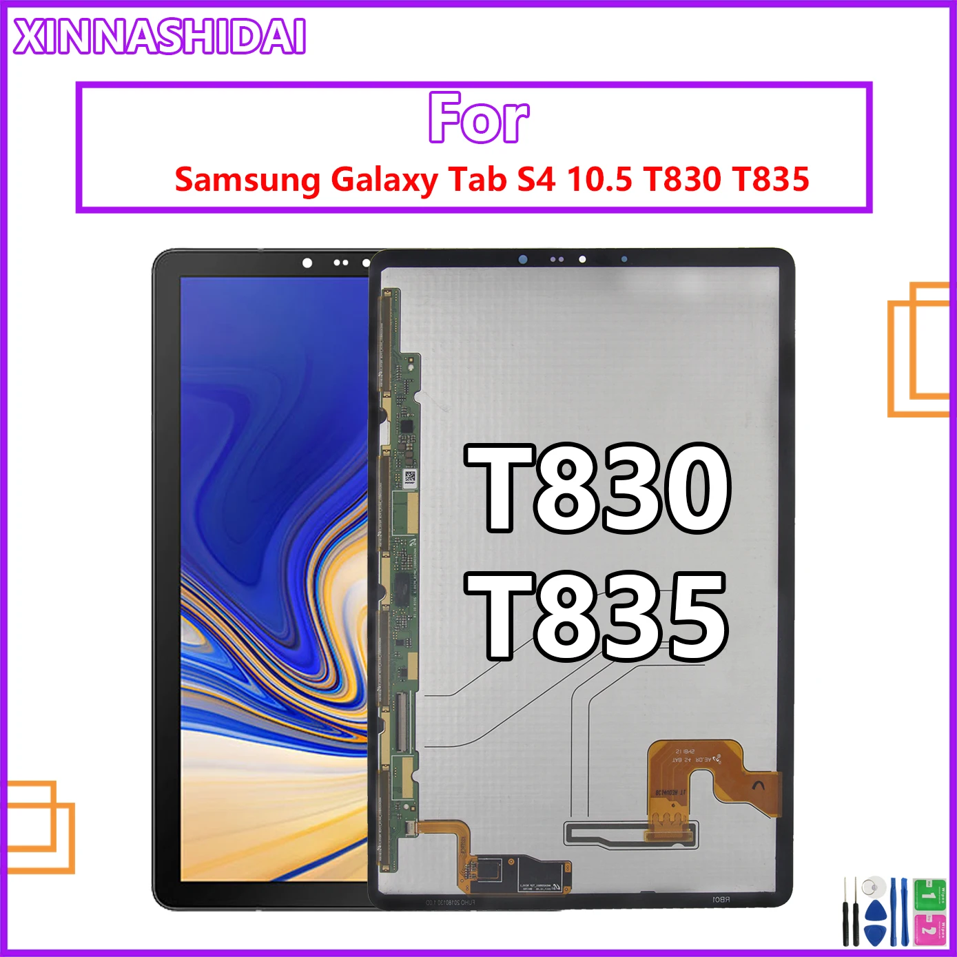 

ЖК-дисплей для Samsung Galaxy Tab S4 10,5 T830 T835, ЖК-дисплей с сенсорным экраном и дигитайзером в сборе, запасные части