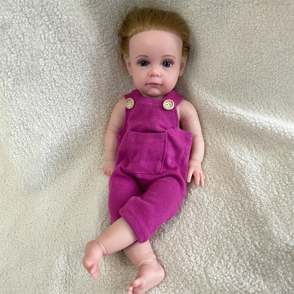 Реалистичная 50 см платиновая силиконовая кукла реборн ручной работы утяжеленная