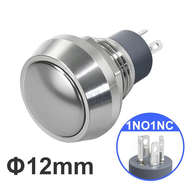 

Кнопочный переключатель VaneAims 12 мм 1NO1NC медный красный/синий/желтый/серебристый/зеленый