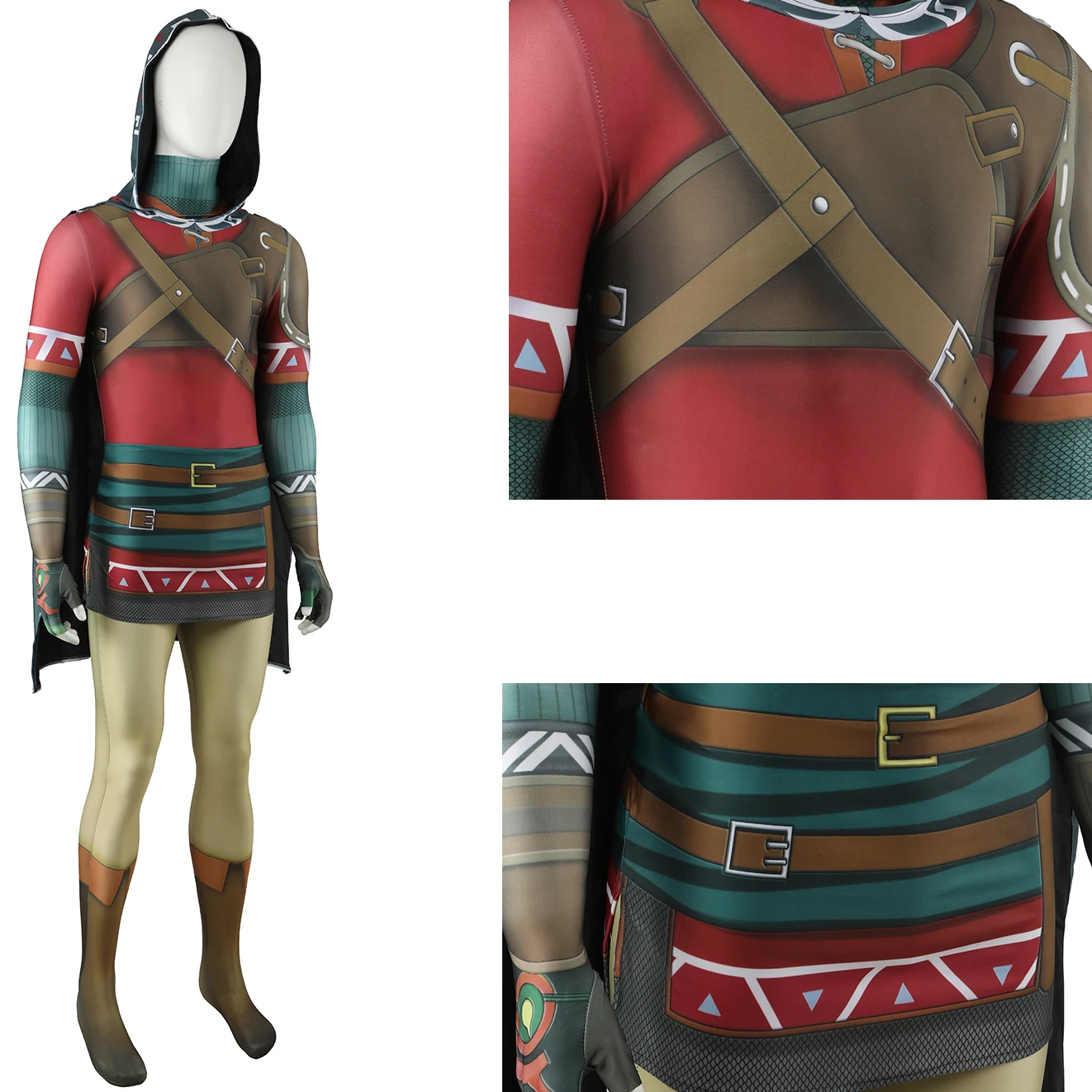 Костюм супергероя The Legend of Zelda 2 костюм из спандекса с 3D принтом для косплея на