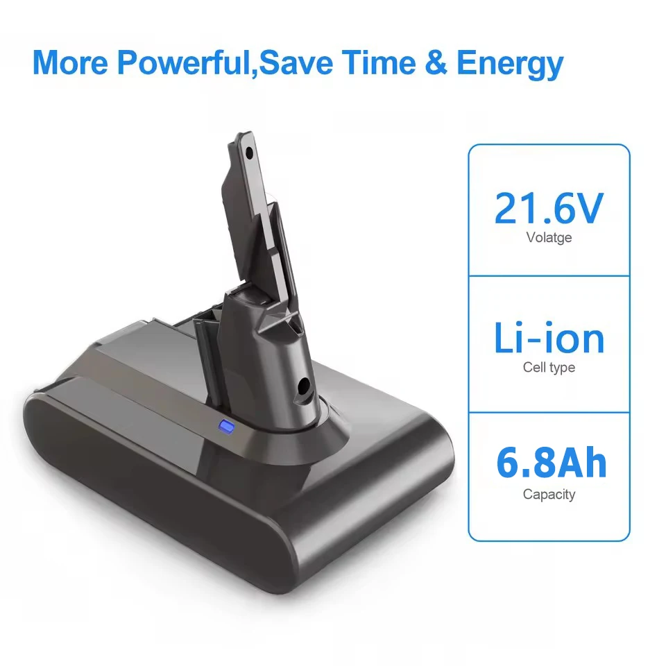 Фото Новая батарея Li-ion 21.6 В 12800 мАч для Dyson V7, замена для пылесоса, модель 2026 года №2