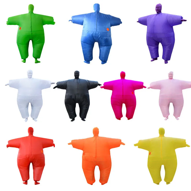 

Adult Anime Cosplay Chub Inflatable Costume Blow Up Color Full Body Paty Costume Jumpsuit 9 Colors Halloween Cosplay Costumes