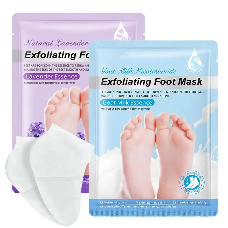 

35g/pair Goat Milk Foot Mask For Remove Dead Skin Exfoliating Cracked Heels Moisturizing Socks Feet Peeling Foot Spa Mask