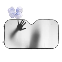 hand silhouette cute windshield sunshade 70x130cm horror foils car sunshade accessories covers