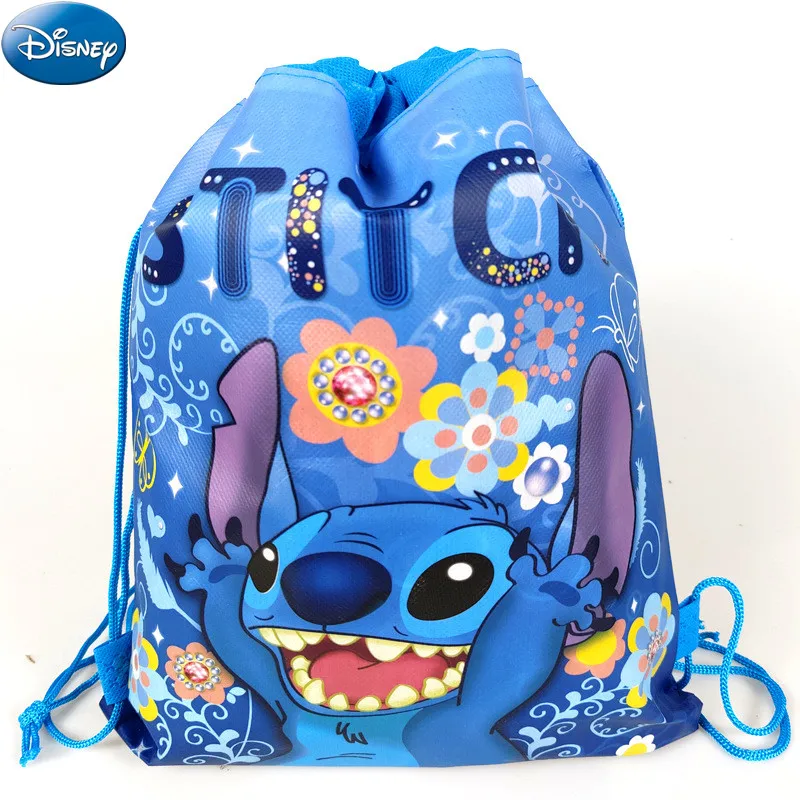 

Disney Anime Lilo&Stitch Nonwoven Drawstring Bag Stitch Party Decorations Gift Bag Kid Birthday Party Baby Shower Supplies Gifts