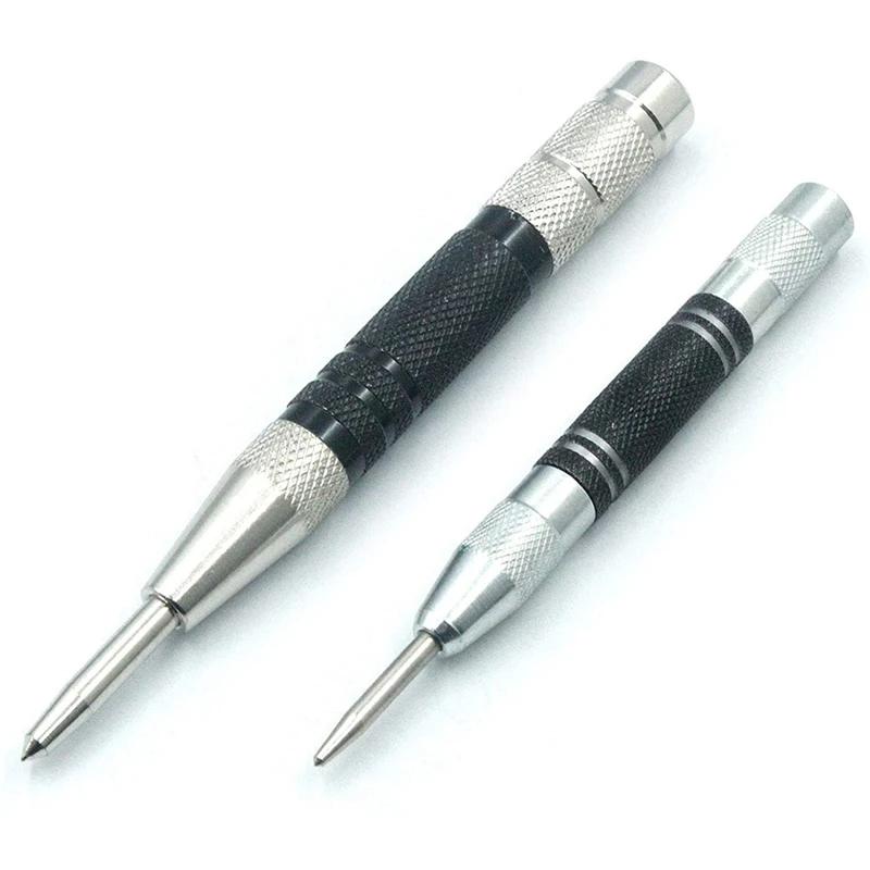 

Center Punch - Automatic Super Strong Adjustable Impact,Center Hole Punch Tool,For Metal Or Wood (2Pcs -6Inch And 5Inch)