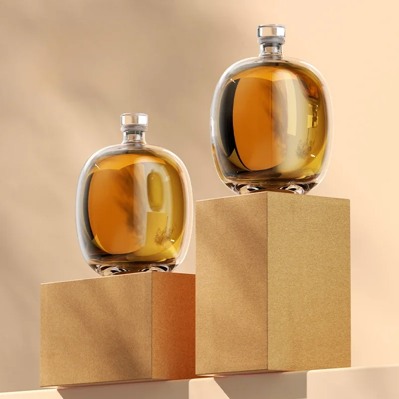 Утолщенные стеклянные бутылки простые домашние герметичные специальные