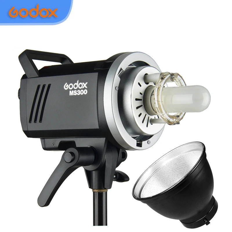 

Godox MS200 200W / MS300 300W 2.4G Built-in Wireless Receiver Lightweight Compact and Durable Bowens Mount Studio Flash