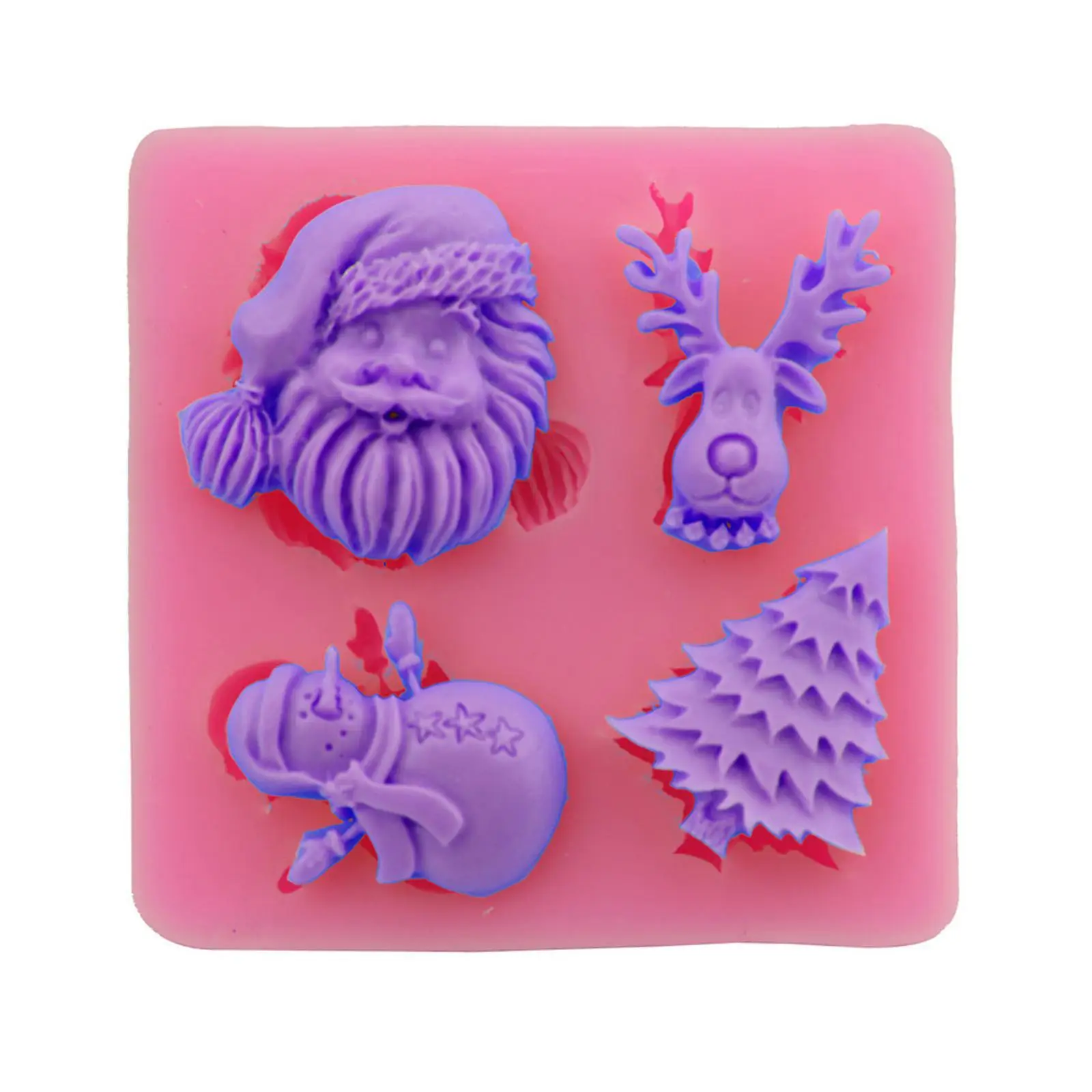 

Santa Claus Silicone Resin Mold Kitchen Baking Tools DIY Chocolate Cake Pastry Candy Fondant Molds For Decoration