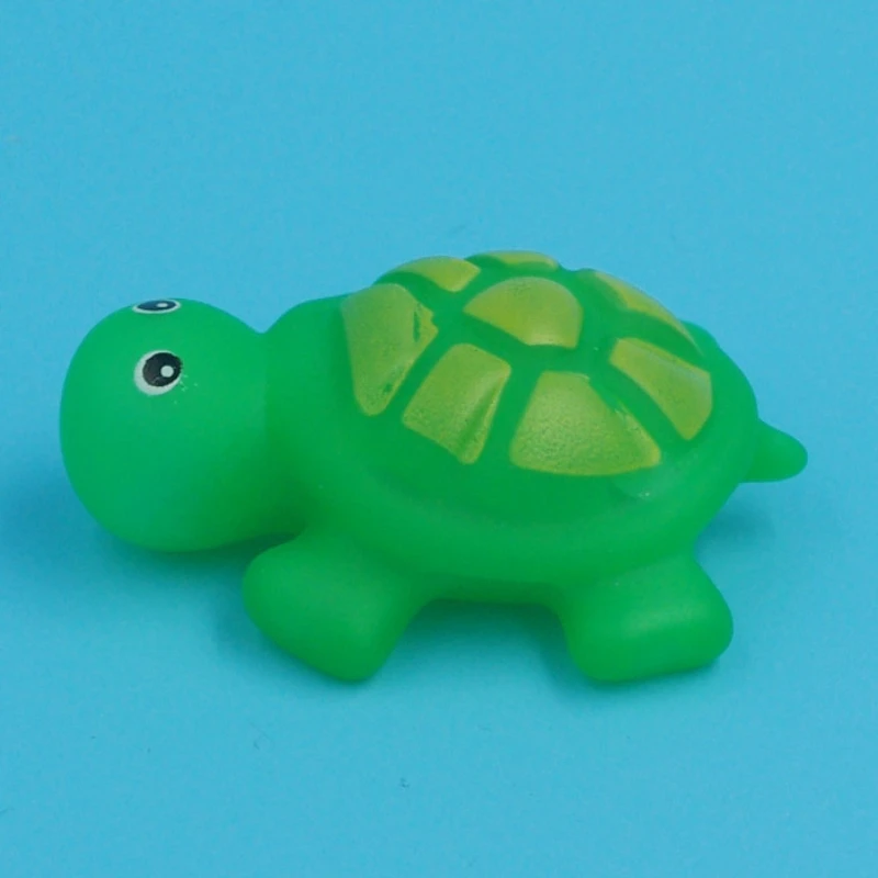 2pcs/Set Baby Cute Animals Bath Toy Swimming Water Toys Soft Rubber Float Squeeze Sound Kids Wash Play Funny Gift