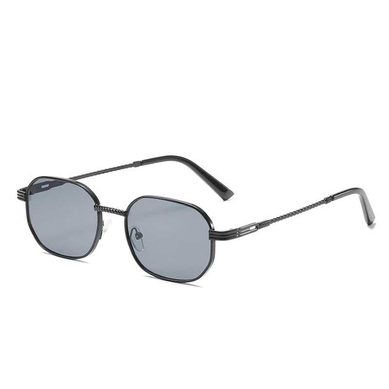 

Luxury Brand Retro Small Box Sunglasses Men Gradient Color Metal Women Eyeglasses Classic All Match Glasses Oculos De Sol UV400