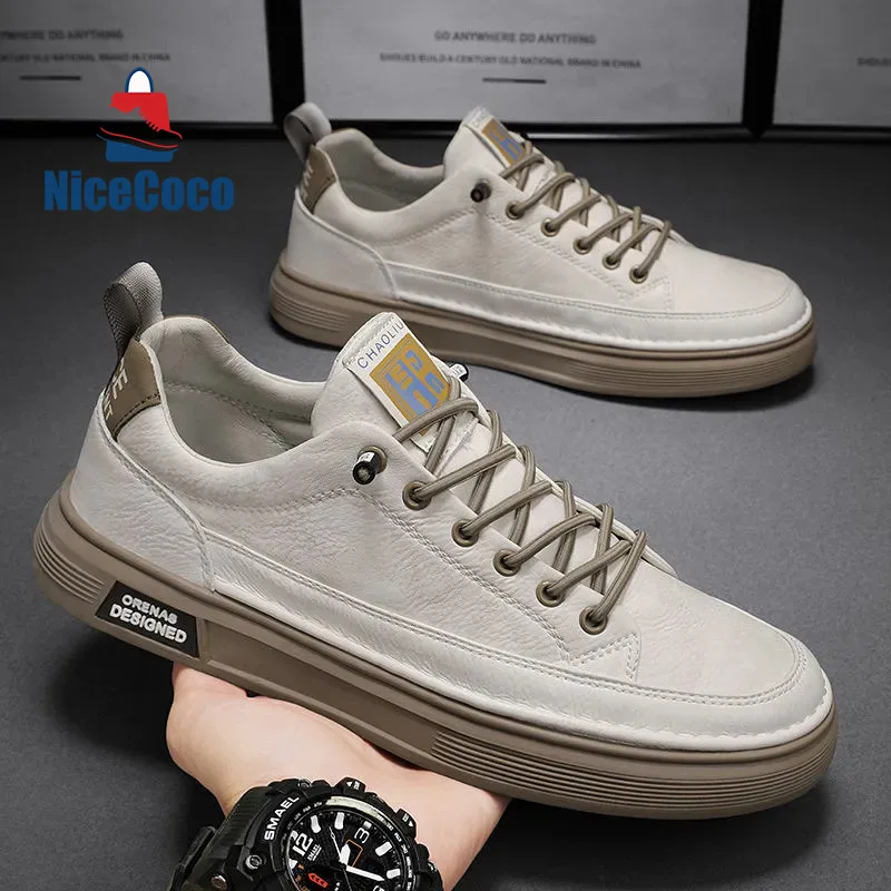 

2023Casual Sneakers 2023 Men Trainers Leather Comfy Shoes for Walking Hiking Jogging Sport Men Trainers Men Shoes 010