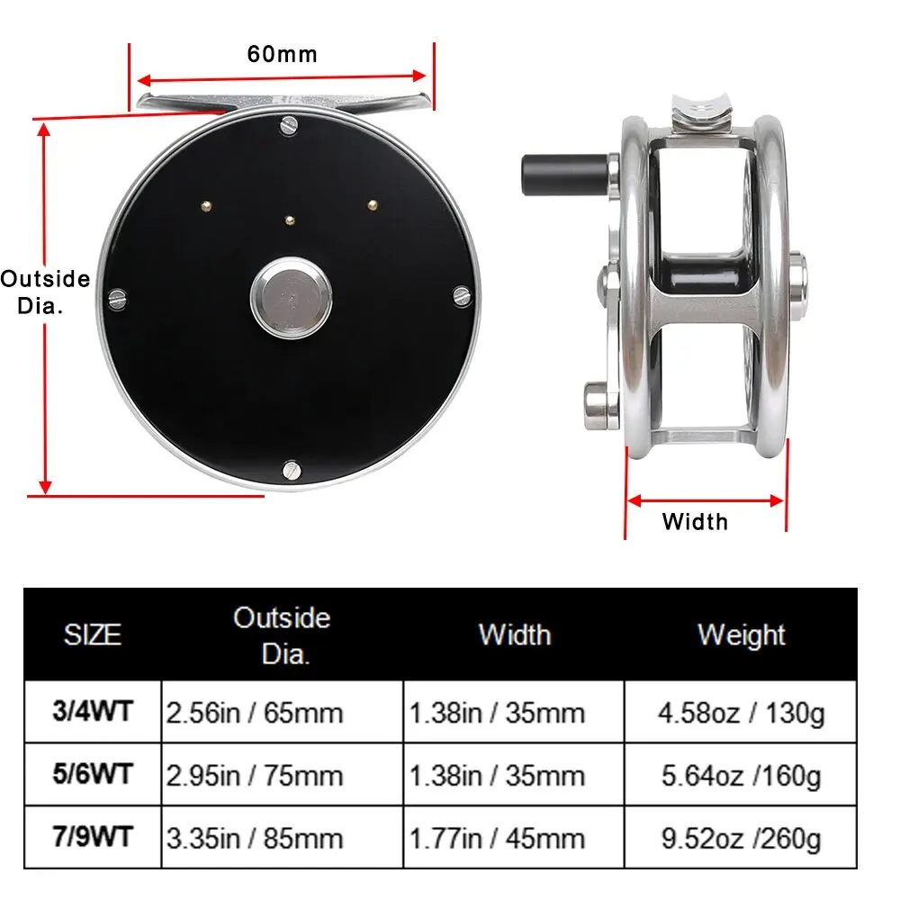 Катушка для ловли нахлыстом Классическая конструкция левая и правая переделка