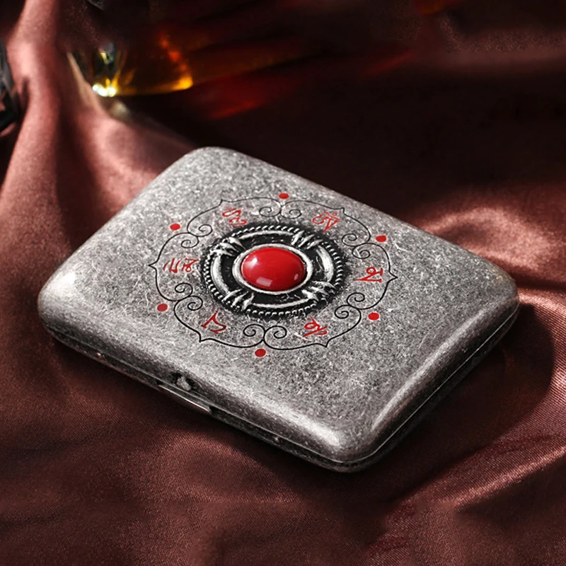 

14-16 Sticks of Red Orb Metal Cigarette Case Pure Copper Sealed Cigarette Case Cigarette Accessories