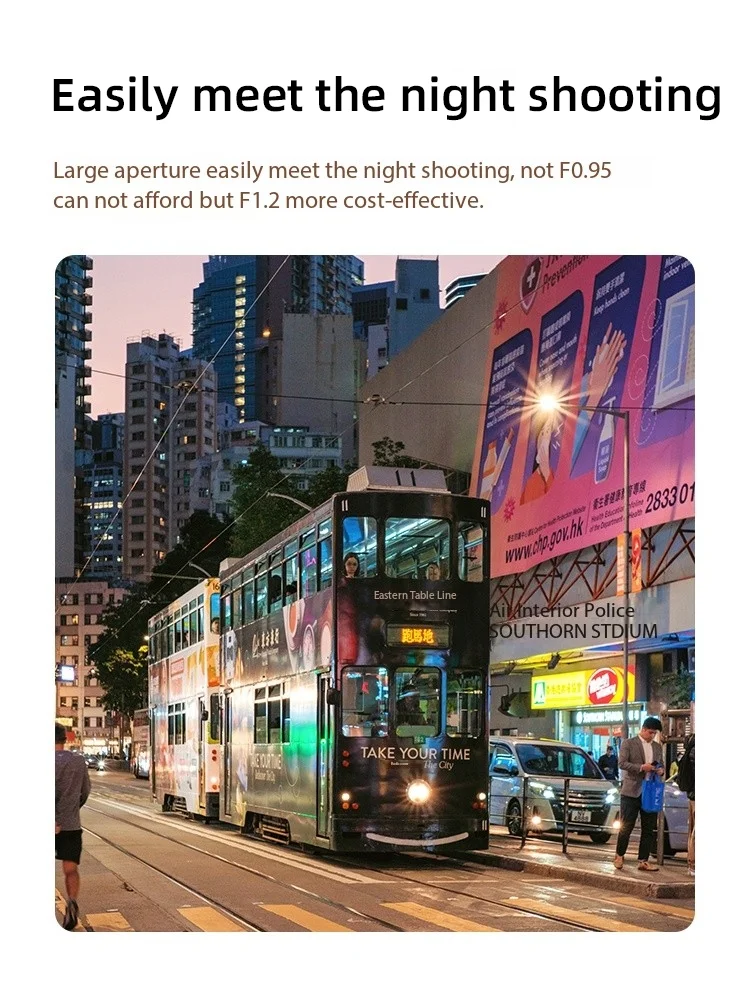 Объектив с большой диафрагмой для Sony E Nikon Z Fuji XF Canon EF-M/RF M4/3 L Mount Cameras SGimage 35 мм F1.2