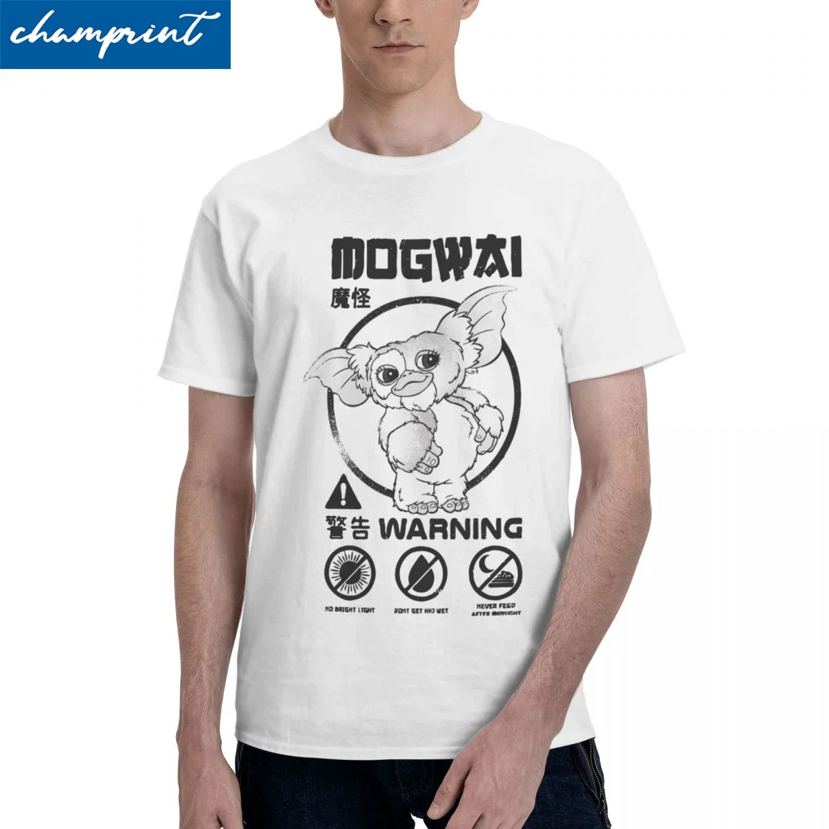 

Футболки Gremlins Mogwai Rules для мужчин и женщин, хлопковые искусственные футболки с круглым воротником, Gizmo Mogwai Monster Sci Fi, топы с коротким рукавом
