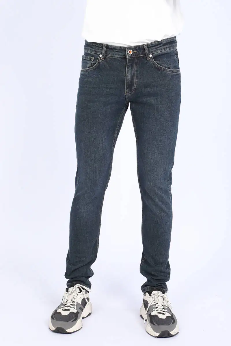 

Men's Slim Fit Jean Pants Dark Navy Blue