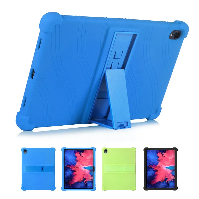

For Lenovo P11 Case Kids Silicon TB-J606F 11 Inch Silica Tablet Stand Cover for Lenovo P11 Pro TB-J706F 11.5 Inch Soft Shell