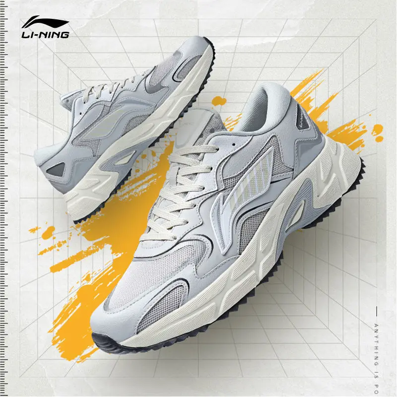 

China Li Ning running shoes men's shoes new breathable casual shoes light morning running shoes shock-absorbing sports shoes