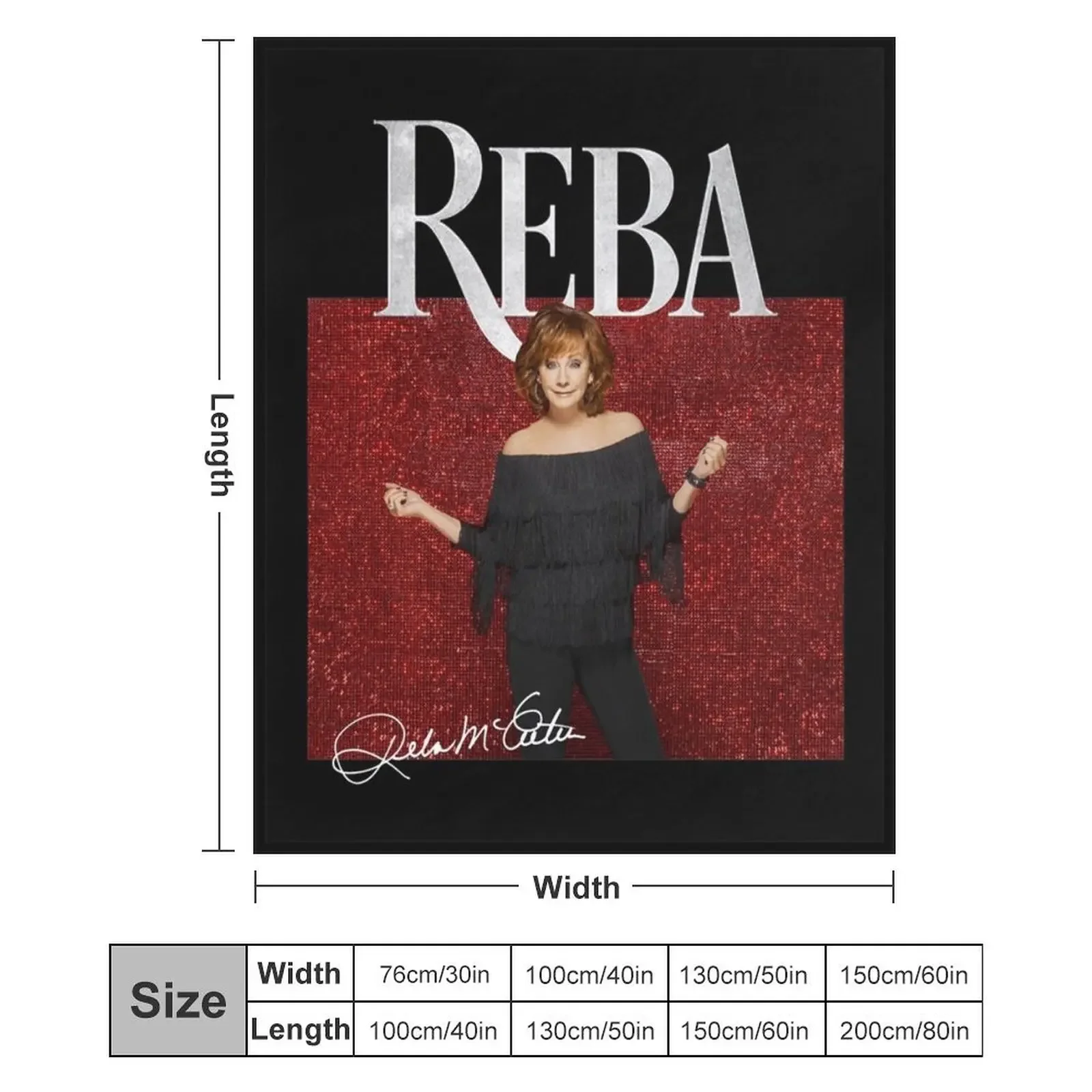 Фланелевое одеяло Reba Live in Concert 2022