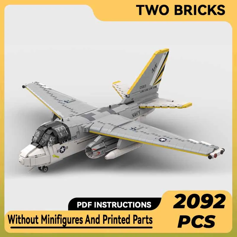 

Moc Building Blocks Military Model 1:35 Scale S-3 Viking Technical Bricks DIY Assembly Construction Toys For Child Holiday Gifts