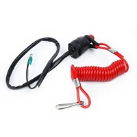 1 x boat outboard engine motor kill stop switch with safety lanyard clip