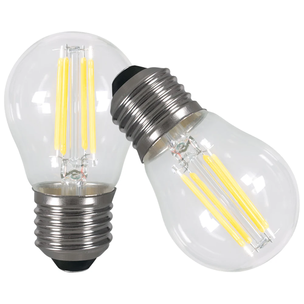 

Светодиодсветодиодный лампа накаливания E27 в стиле ретро для Эдисона, 220 В, стеклянная лампа G45, винтажный светильник в виде свечи, светодиод...