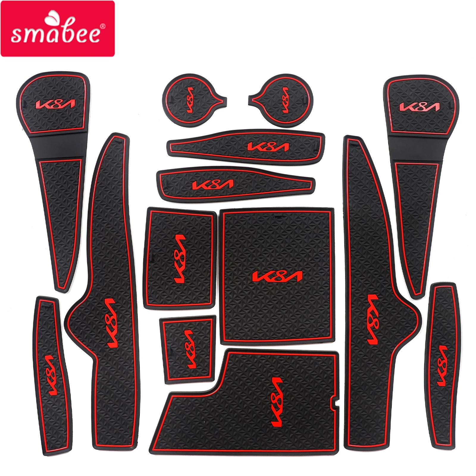 

Smabee Gate Slot Pad for Kia K8 2021 2022 Anti-Slip Coasters Interior Accessories Non-Slip Door Groove Mats Cup Holders