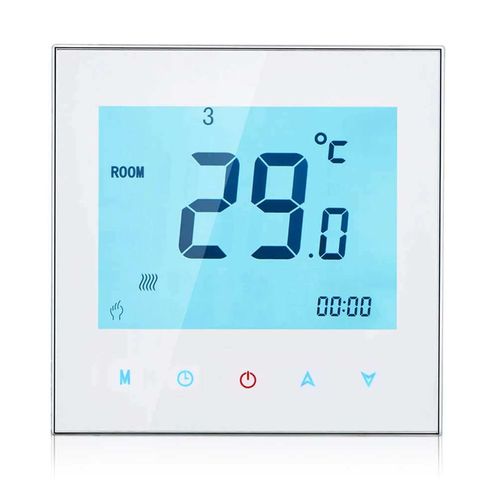 

16A 95-240V Smart Thermostat Weekly Programmable LCD Display Water / Electric Heating Thermostat Room Temperature Controller