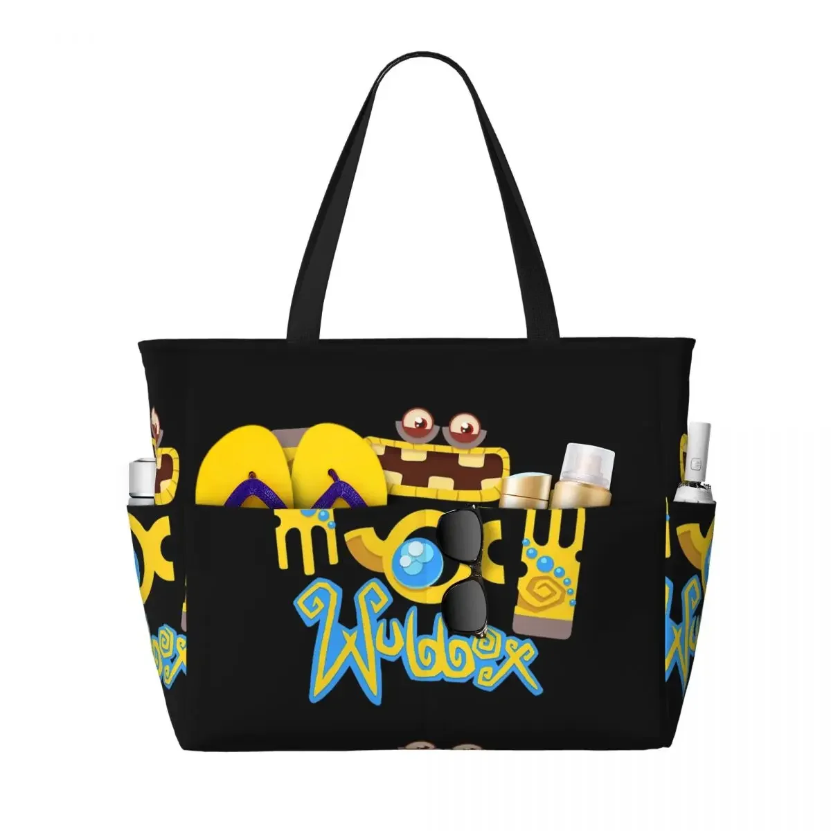 Фото Сумка-тоут Wubbox My Singing Monsters Beach Tote Bag, спортивная сумка для спортзала и йоги, большая сумка-тоут, женская дорожная сумка, сумка для фитнеса №2