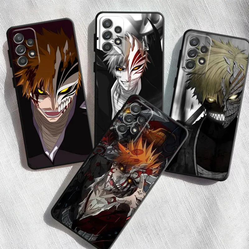 Аниме отбеливатель Kurosaki Lchigo телефон для Samsung Galaxy A73 A72 A53 A33 A22 A13 A21s A12 A31 A51 A52 A71 A41 A23 A11 сотовый Чехол