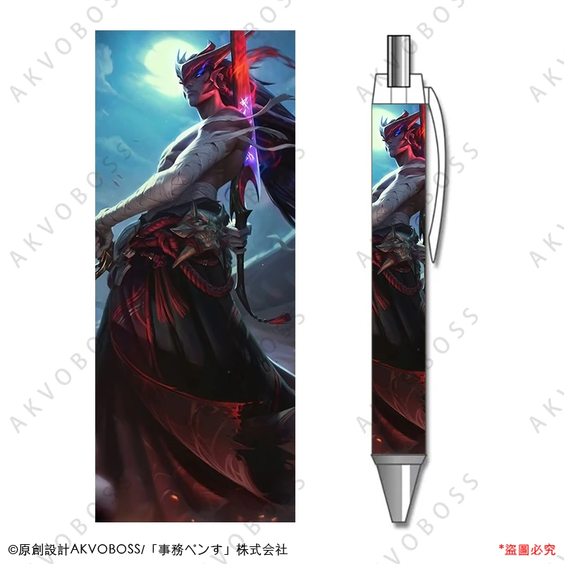 

1 шт. гелевая ручка аниме «Лига Легенд», забавная графическая тема, черная заправка, офисные и школьные принадлежности для детей, канцелярские аксессуары