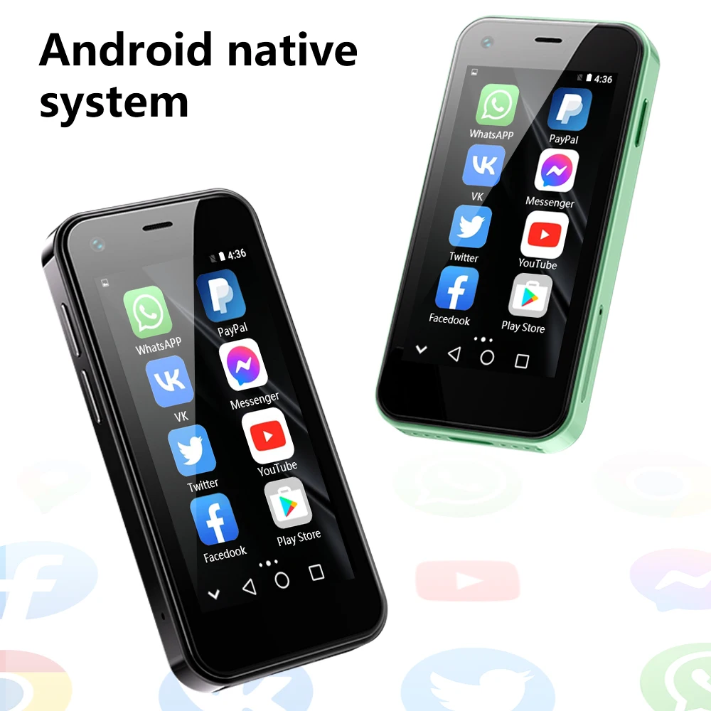 SERVO 12S Max Android Small Smartphone,1GB RAM, 8GB ROM, 2.5 Inch Screen,1000mAh, Face ID,Google Play,Mini Pocket Mobile Phone