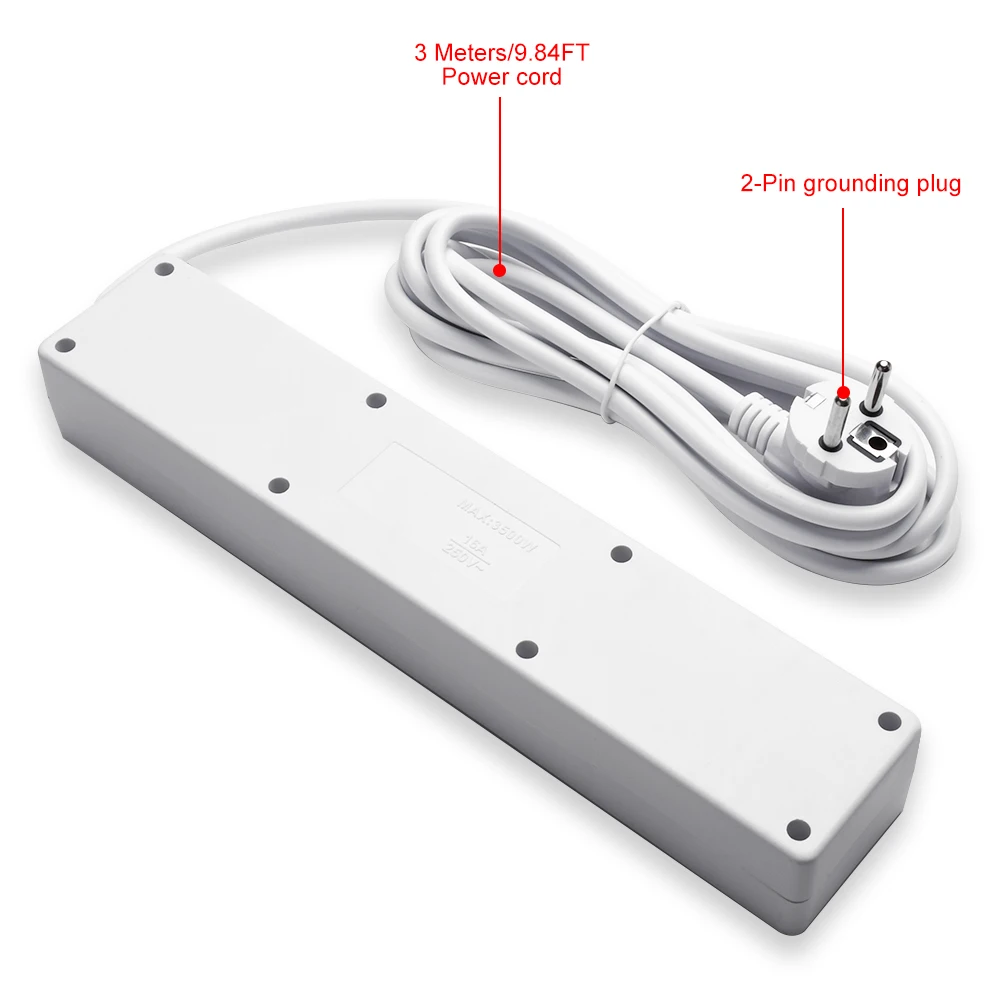 Европейская розетка с 5 отделениями несколькими розетками стандартная немецкая