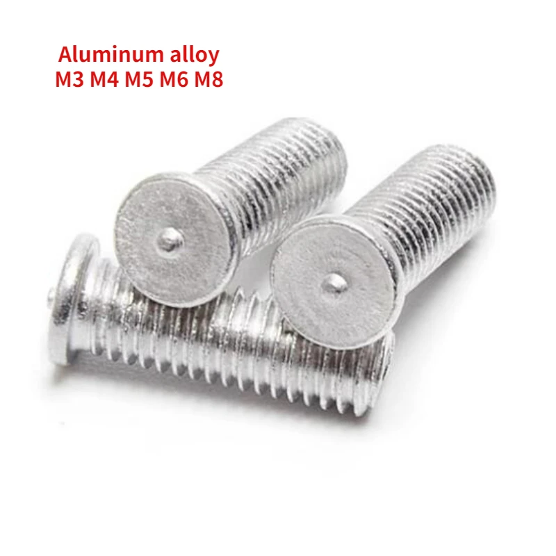 

50/100/200 шт. сварочные винты M3 M4 M5 M6 M8 алюминиевые сварочные шпильки с резьбой для точечных гвоздей для разрядки конденсатора