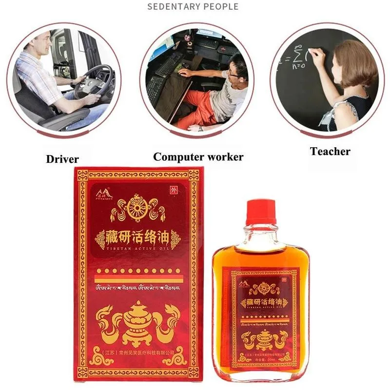 Китайское травяное масло для активного массажа сафлора плеч шейного сустава
