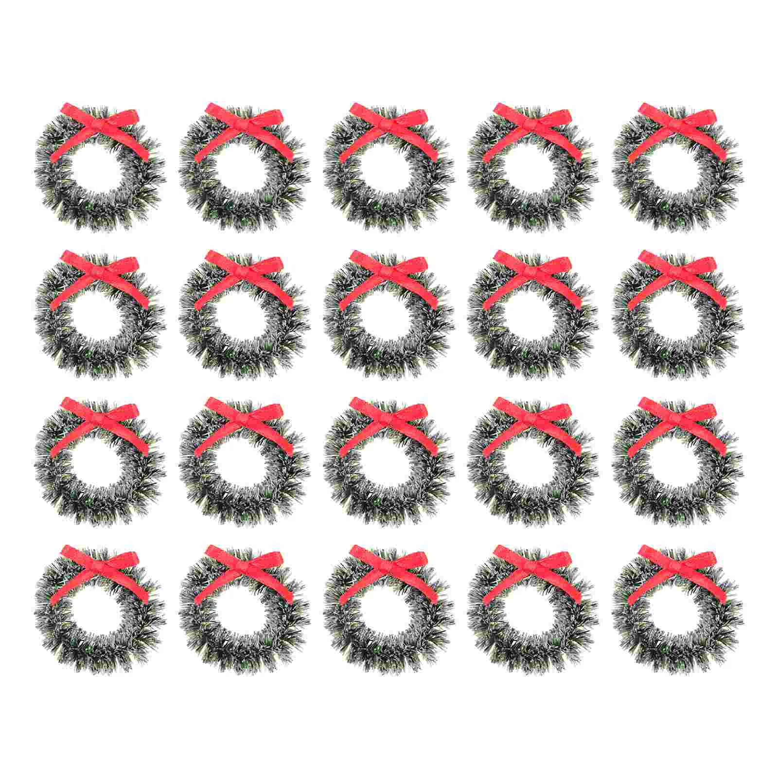 

Christmas Wreath Mini Wreaths Hanging Garland Tree Candleartificial Rings Decorations Small Miniaturecrafts Pine Ornaments